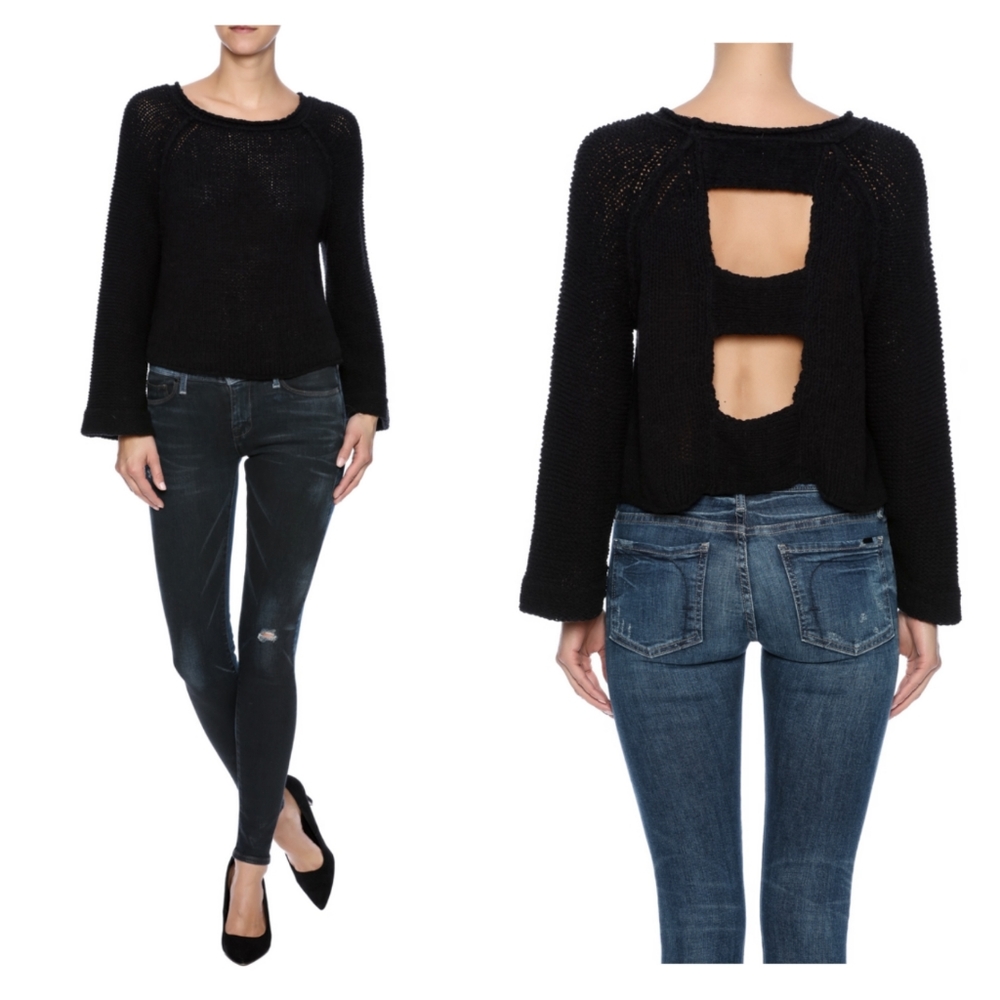 Free People Endless Stories Pullover - Black